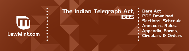 The Indian Telegraph Act 1885 Bare Act PDF Download 2