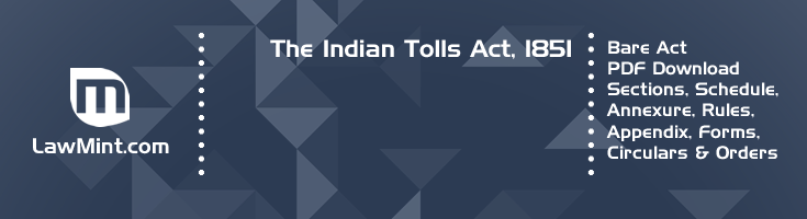 The Indian Tolls Act 1851 Bare Act PDF Download 2