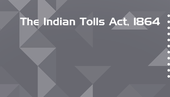 The Indian Tolls Act 1864 Bare Act PDF Download 2