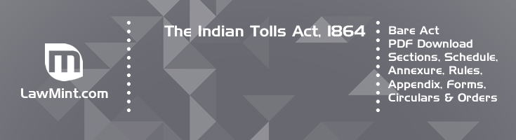 The Indian Tolls Act 1864 Bare Act PDF Download 2