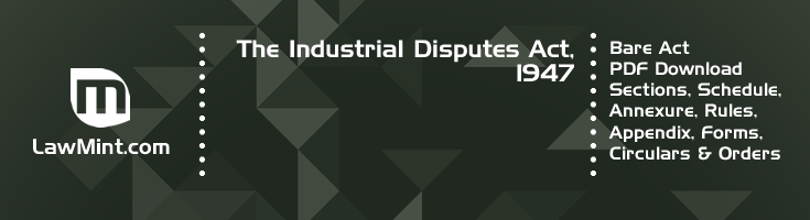 The Industrial Disputes Act 1947 Bare Act PDF Download 2