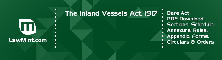 The Inland Vessels Act 1917 Bare Act PDF Download 2