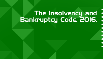 The Insolvency and Bankruptcy Code 2016 Bare Act PDF Download 2