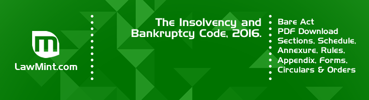 The Insolvency and Bankruptcy Code 2016 Bare Act PDF Download 2