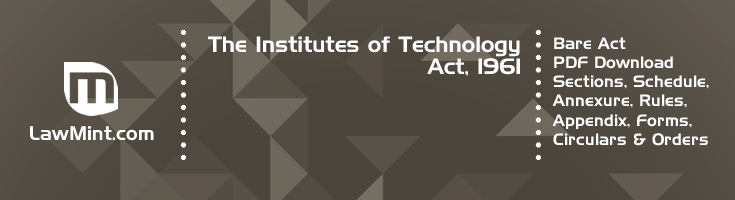 The Institutes of Technology Act 1961 Bare Act PDF Download 2