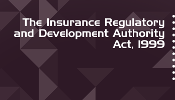 The Insurance Regulatory and Development Authority Act 1999 Bare Act PDF Download 2