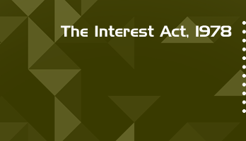 The Interest Act 1978 Bare Act PDF Download 2