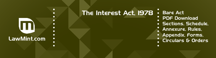 The Interest Act 1978 Bare Act PDF Download 2