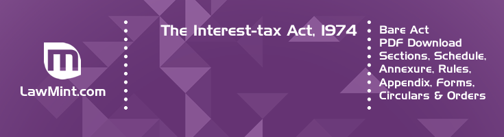 The Interest tax Act 1974 Bare Act PDF Download 2