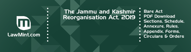 The Jammu and Kashmir Reorganisation Act 2019 Bare Act PDF Download 2