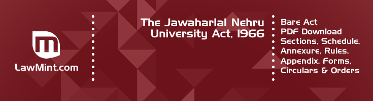 The Jawaharlal Nehru University Act 1966 Bare Act PDF Download 2