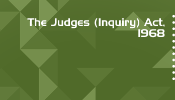 The Judges Inquiry Act 1968 Bare Act PDF Download 2