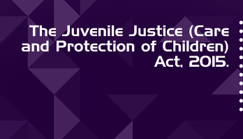 The Juvenile Justice Care and Protection of Children Act 2015 Bare Act PDF Download 2