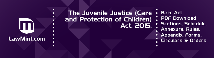 The Juvenile Justice Care and Protection of Children Act 2015 Bare Act PDF Download 2
