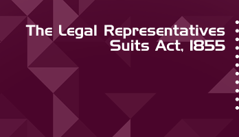 The Legal Representatives Suits Act 1855 Bare Act PDF Download 2