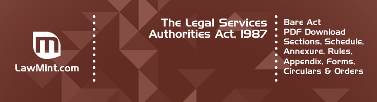 The Legal Services Authorities Act 1987 Bare Act PDF Download 2