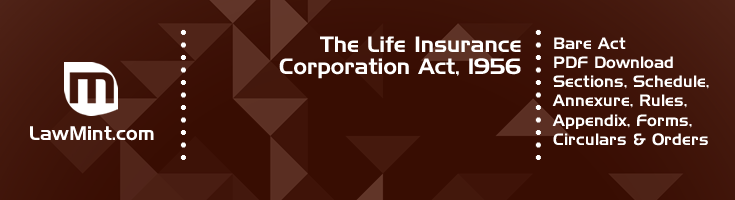 The Life Insurance Corporation Act 1956 Bare Act PDF Download 2