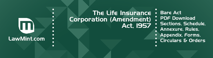 The Life Insurance Corporation Amendment Act 1957 Bare Act PDF Download 2