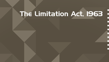 The Limitation Act 1963 Bare Act PDF Download 2