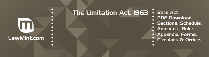 The Limitation Act 1963 Bare Act PDF Download 2