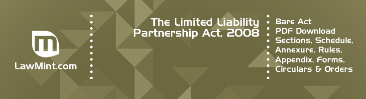 The Limited Liability Partnership Act 2008 Bare Act PDF Download 2