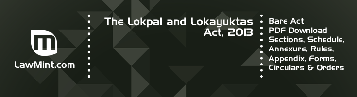 The Lokpal and Lokayuktas Act 2013 Bare Act PDF Download 2