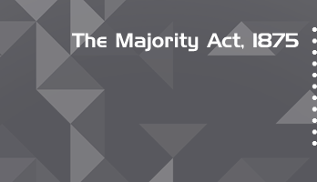 The Majority Act 1875 Bare Act PDF Download 2