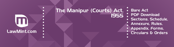 The Manipur Courts Act 1955 Bare Act PDF Download 2