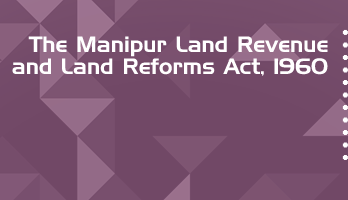 The Manipur Land Revenue and Land Reforms Act 1960 Bare Act PDF Download 2