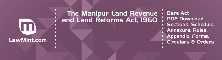 The Manipur Land Revenue and Land Reforms Act 1960 Bare Act PDF Download 2