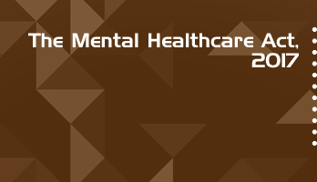 The Mental Healthcare Act 2017 Bare Act PDF Download 2