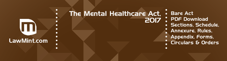 The Mental Healthcare Act 2017 Bare Act PDF Download 2