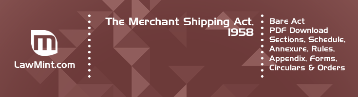 The Merchant Shipping Act 1958 Bare Act PDF Download 2