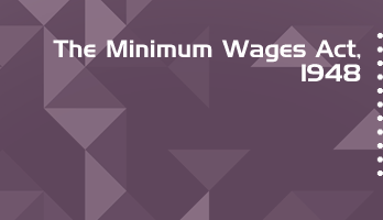 The Minimum Wages Act 1948 Bare Act PDF Download 2