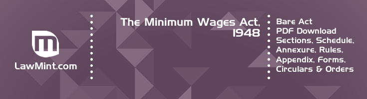 The Minimum Wages Act 1948 Bare Act PDF Download 2