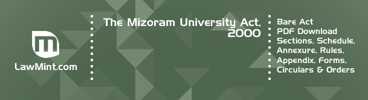 The Mizoram University Act 2000 Bare Act PDF Download 2