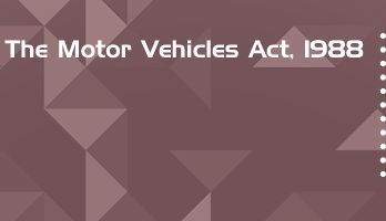 The Motor Vehicles Act 1988 Bare Act PDF Download 2