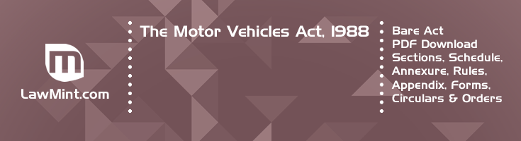 The Motor Vehicles Act 1988 Bare Act PDF Download 2