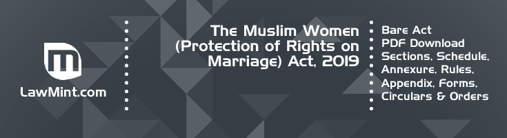 The Muslim Women Protection of Rights on Marriage Act 2019 Bare Act PDF Download 2