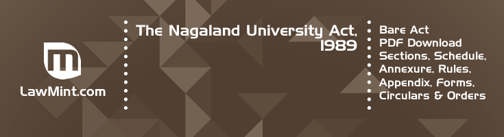 The Nagaland University Act 1989 Bare Act PDF Download 2