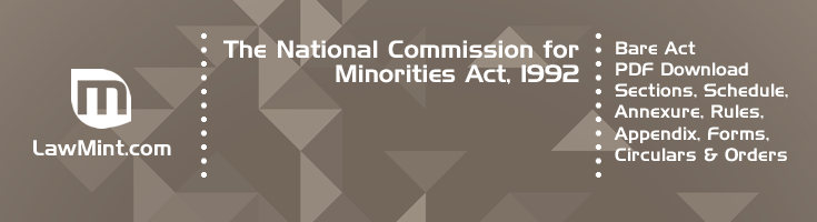 The National Commission for Minorities Act 1992 Bare Act PDF Download 2