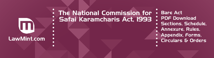 The National Commission for Safai Karamcharis Act 1993 Bare Act PDF Download 2