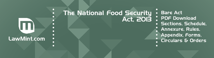 The National Food Security Act 2013 Bare Act PDF Download 2