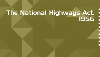 The National Highways Act 1956 Bare Act PDF Download 2