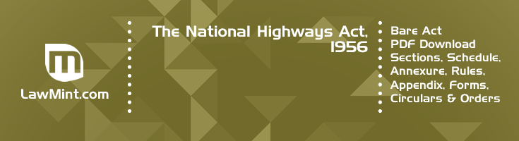 The National Highways Act 1956 Bare Act PDF Download 2