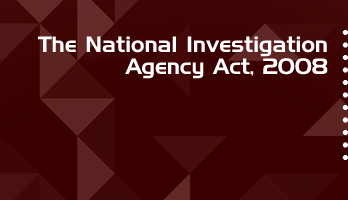 The National Investigation Agency Act 2008 Bare Act PDF Download 2