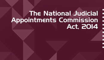 The National Judicial Appointments Commission Act 2014 Bare Act PDF Download 2