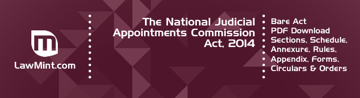 The National Judicial Appointments Commission Act 2014 Bare Act PDF Download 2