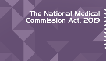 The National Medical Commission Act 2019 Bare Act PDF Download 2