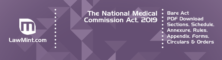 The National Medical Commission Act 2019 Bare Act PDF Download 2